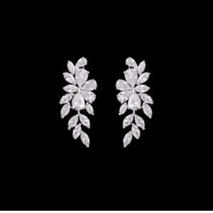 Dazzling Silver Leaf Earrings